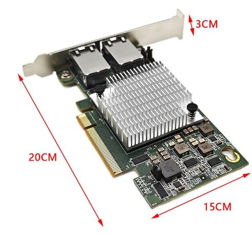 10Gb pci-e LANカード 2ポート intel X540チップ搭載 Amazon | 10Gbps PCI-E LANカード、Intel X540チップ搭載, Intel X540